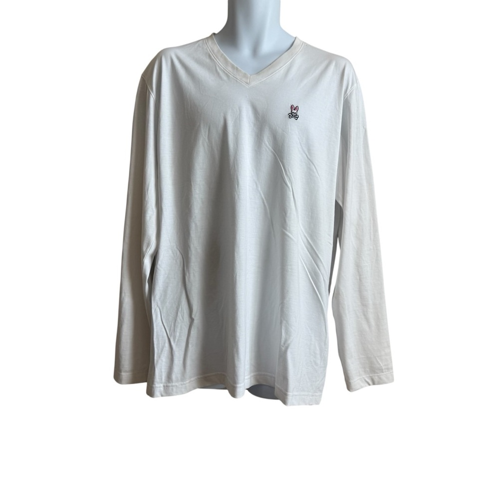 Psycho Bunny Cream Long Sleeve Tee XL EUC